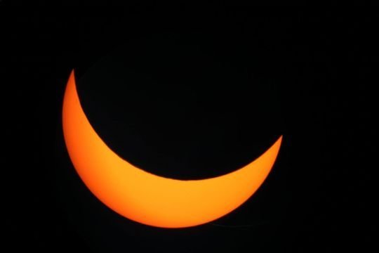 Partial Solar Eclipse Over Germany 