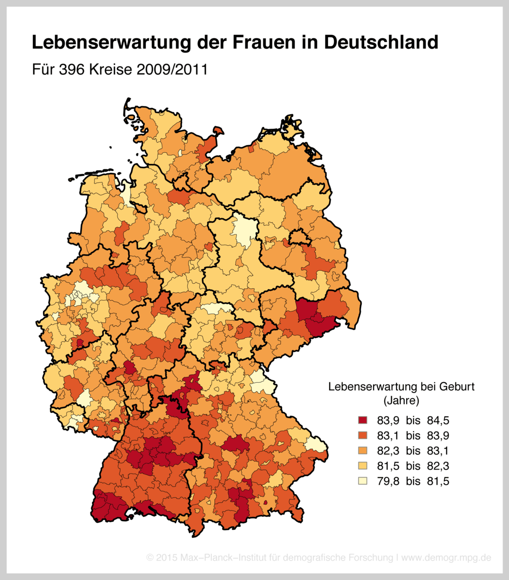 Regionale Wirtschaftskraft Entscheidend Für Lebenserwartung | Max ...