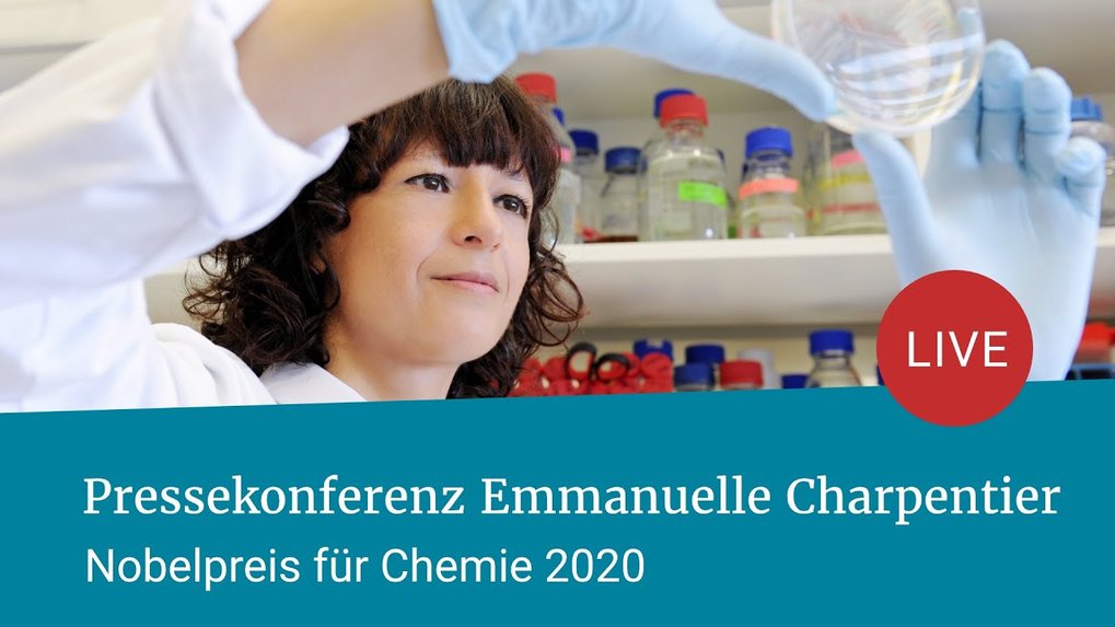 Chemie Nobelpreis 2020 Pressekonferenz Max Planck Gesellschaft