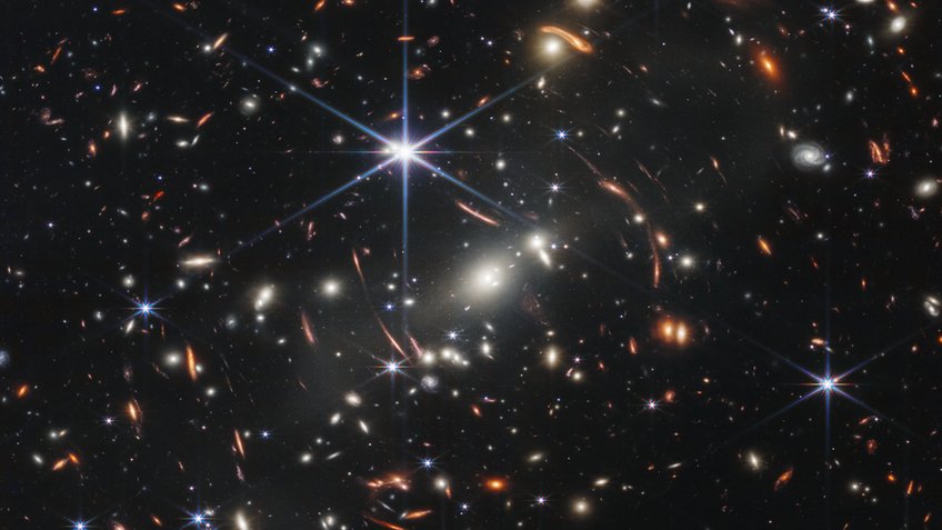 The first image of the deep universe taken by the James Webb Telescope