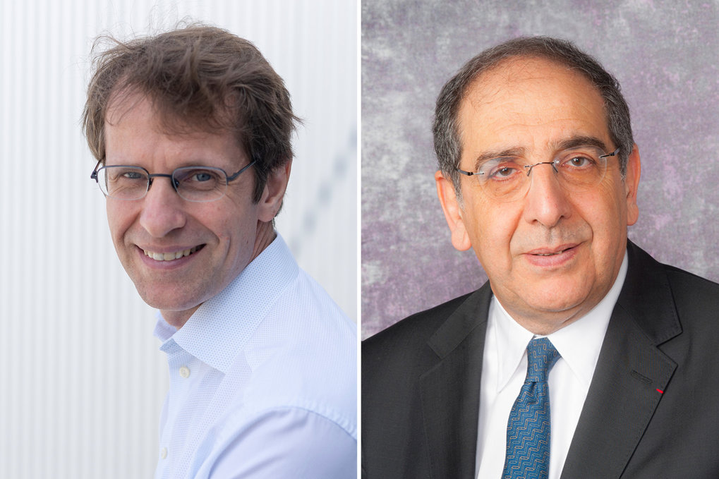 Botond Roska (left) and José-Alain Sahel (right), winners of the International Prize for Translational Neuroscience 2023.