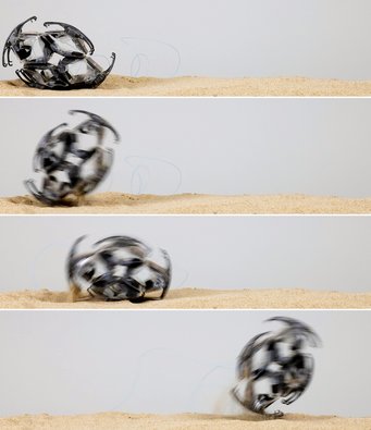 robot module rolling over sand