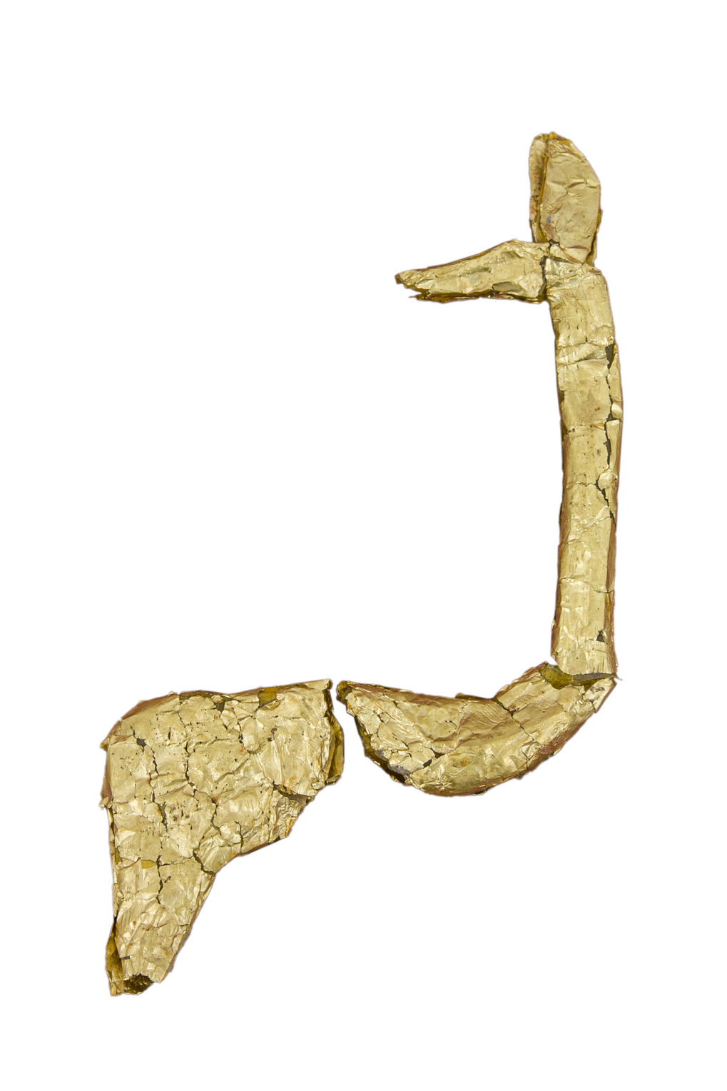 Gold animal figurine found in Árpás (Hungary), in a 5th century eastern-type burial.